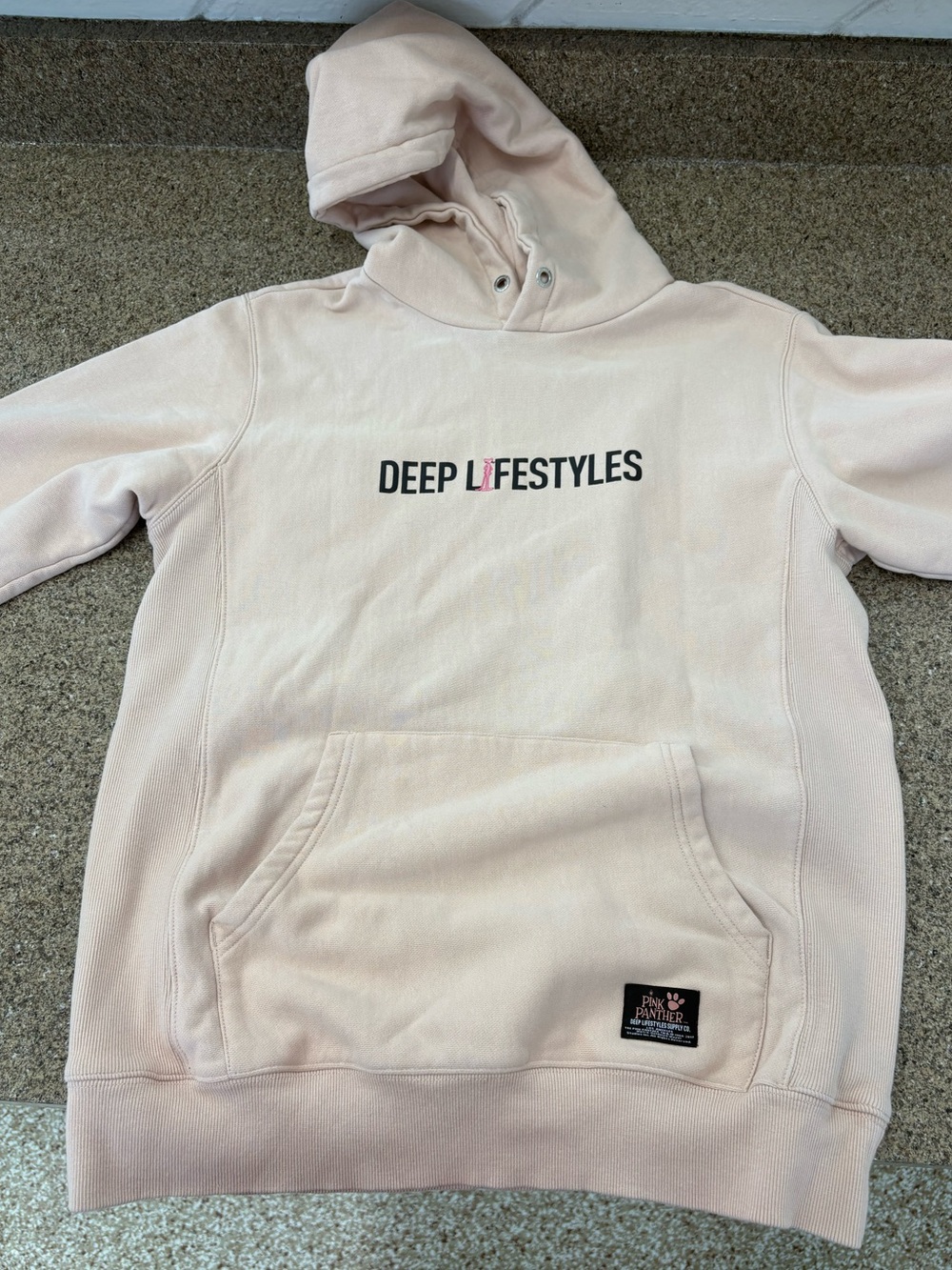 Deep Lifestyles Men's Light Pink Hoodie